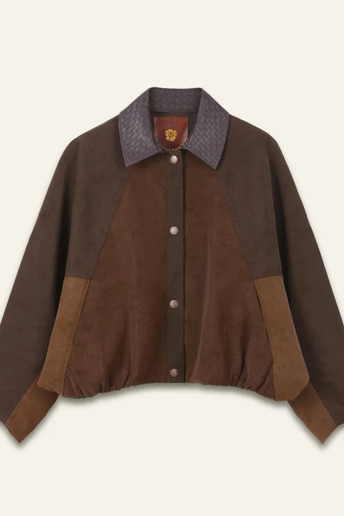 Blouson effet cuir & suédé Leandro
