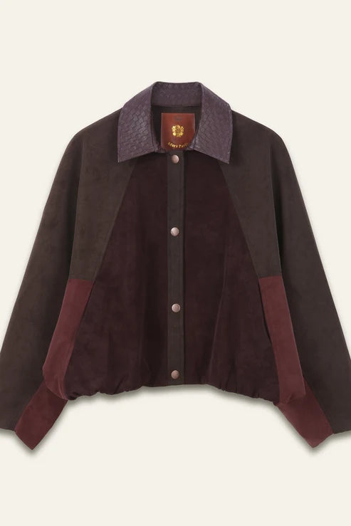 Blouson effet cuir & suédé Leandro
