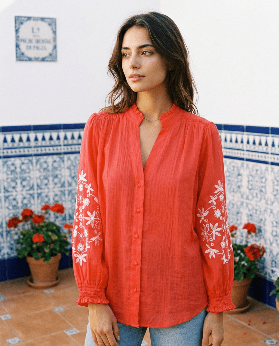 Blouse Harmonie Rouge - YCOO Top