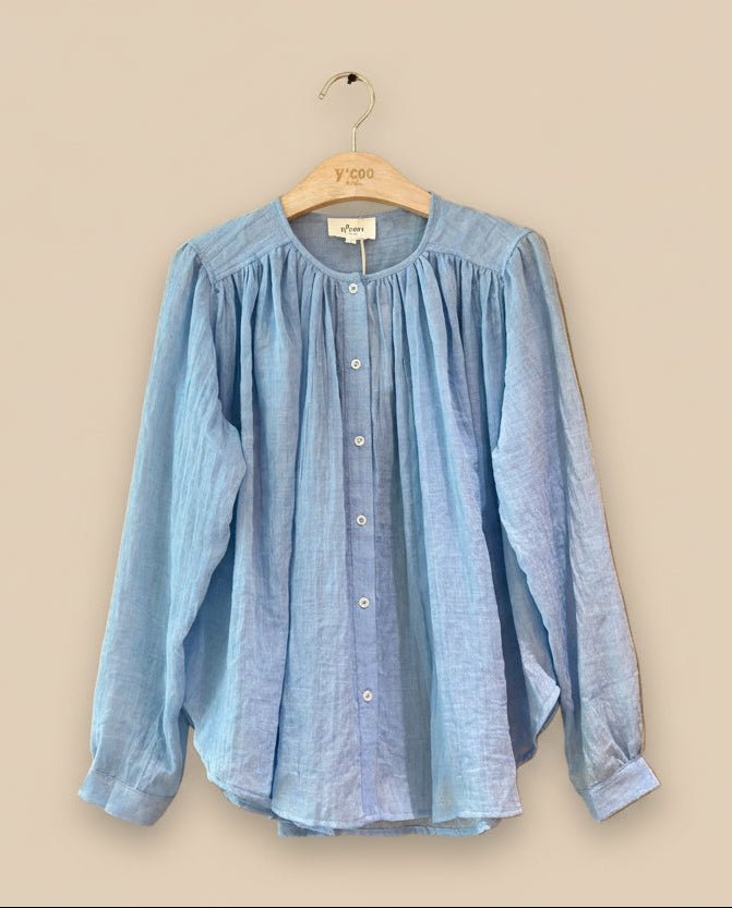 Blouse Therza BLEU CIEL - YCOO Top
