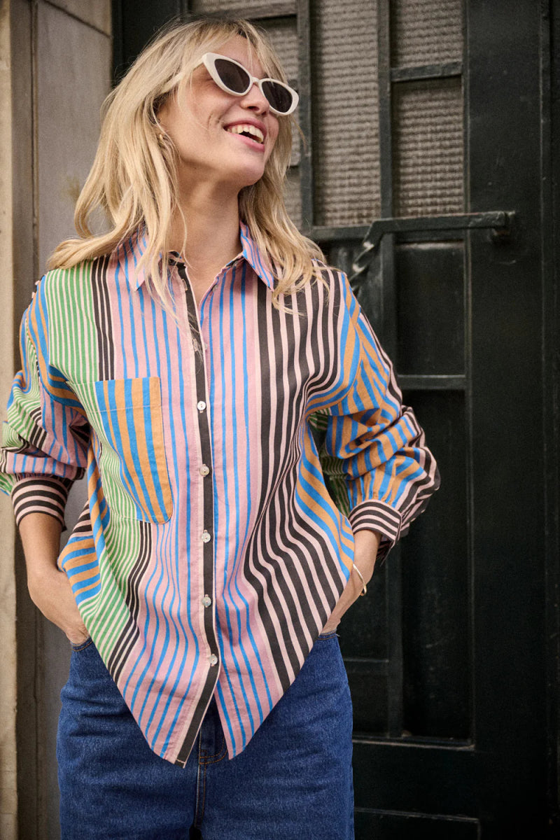 Chemise Calanque RAYURES MULTICO - LAUREPLUSMAX Top