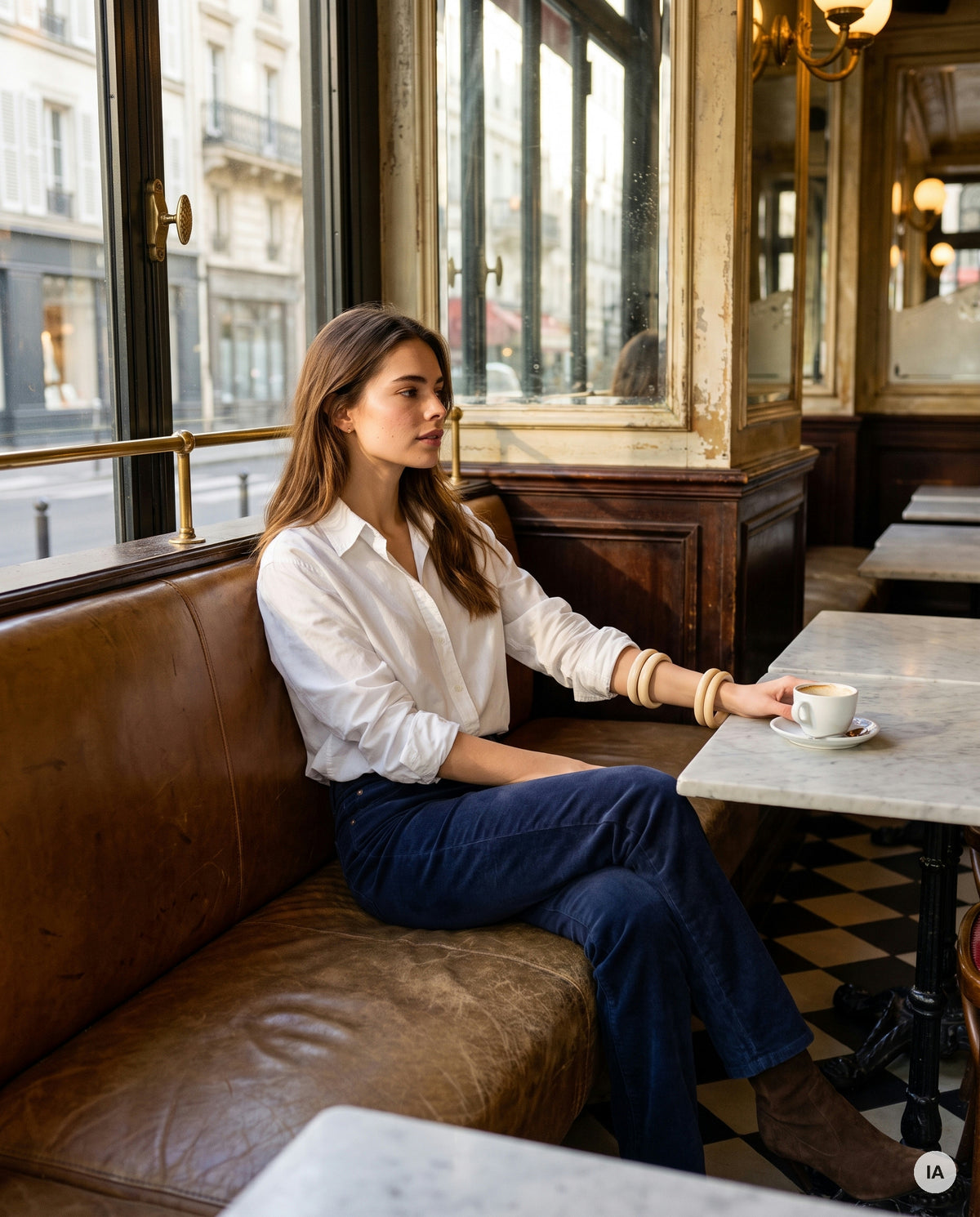 CHEMISE DARIA BLANC - ADORE Top — Image générée par IA