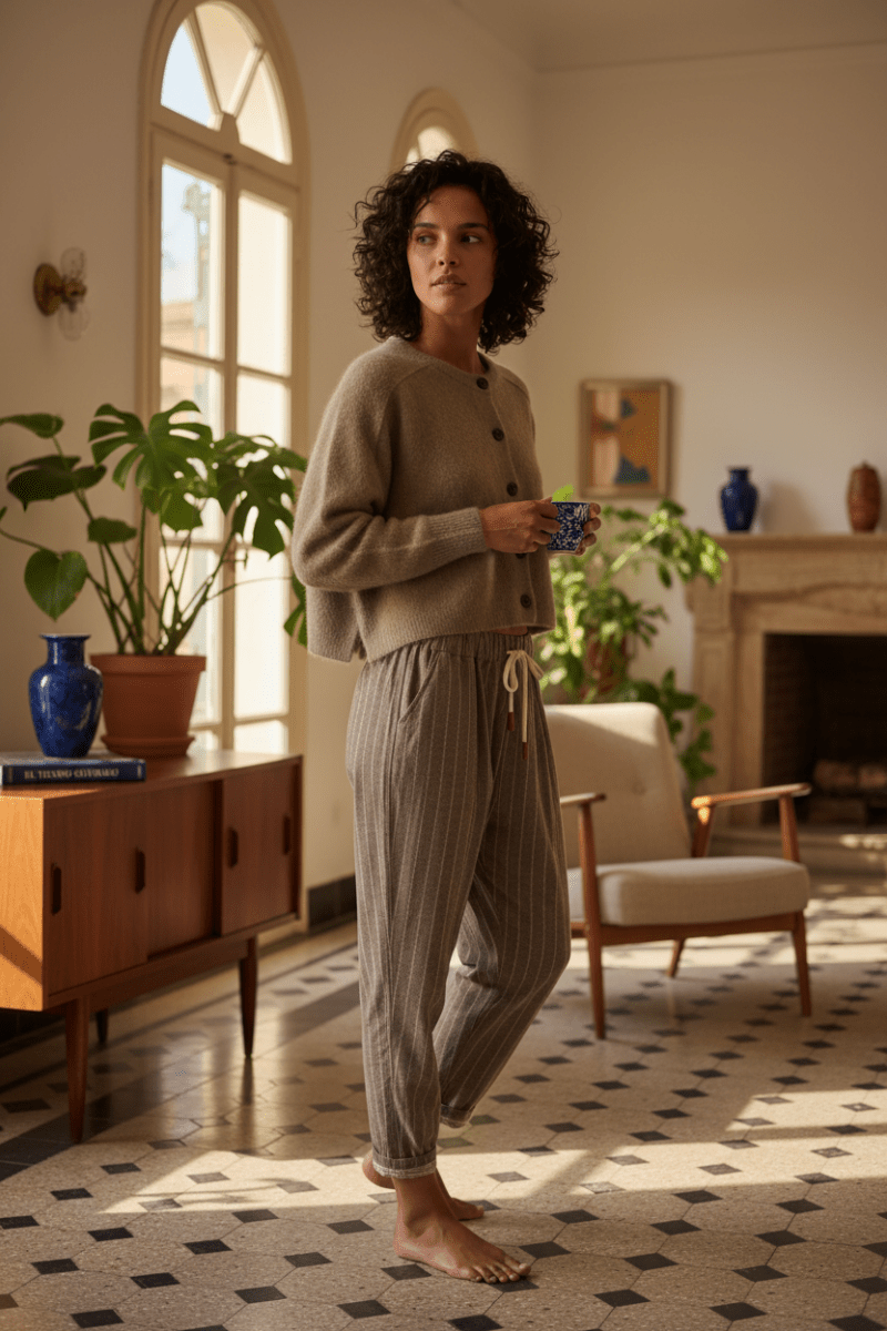 GILET AZMARA TAUPE - ORFEO Gilet