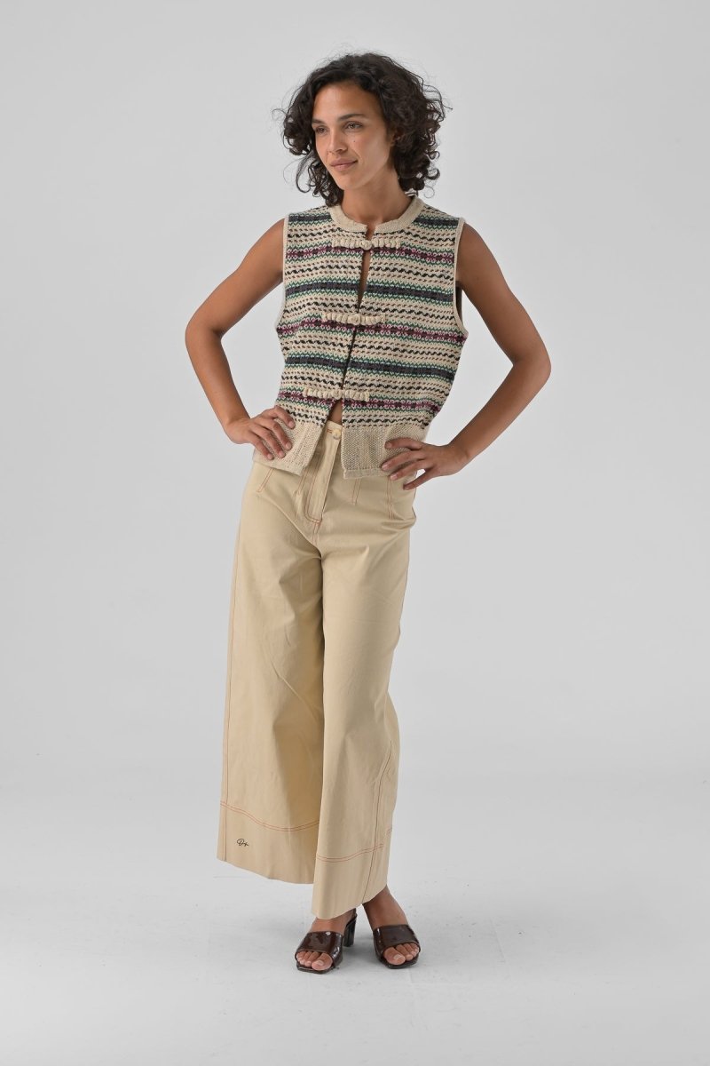 GILET HAILEY ECRU - ORFEO GILET