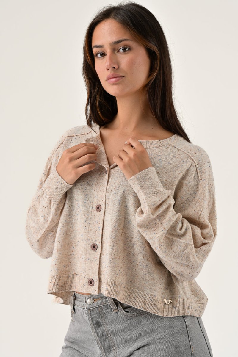 GILET MAELIE ECRU - ORFEO GILET