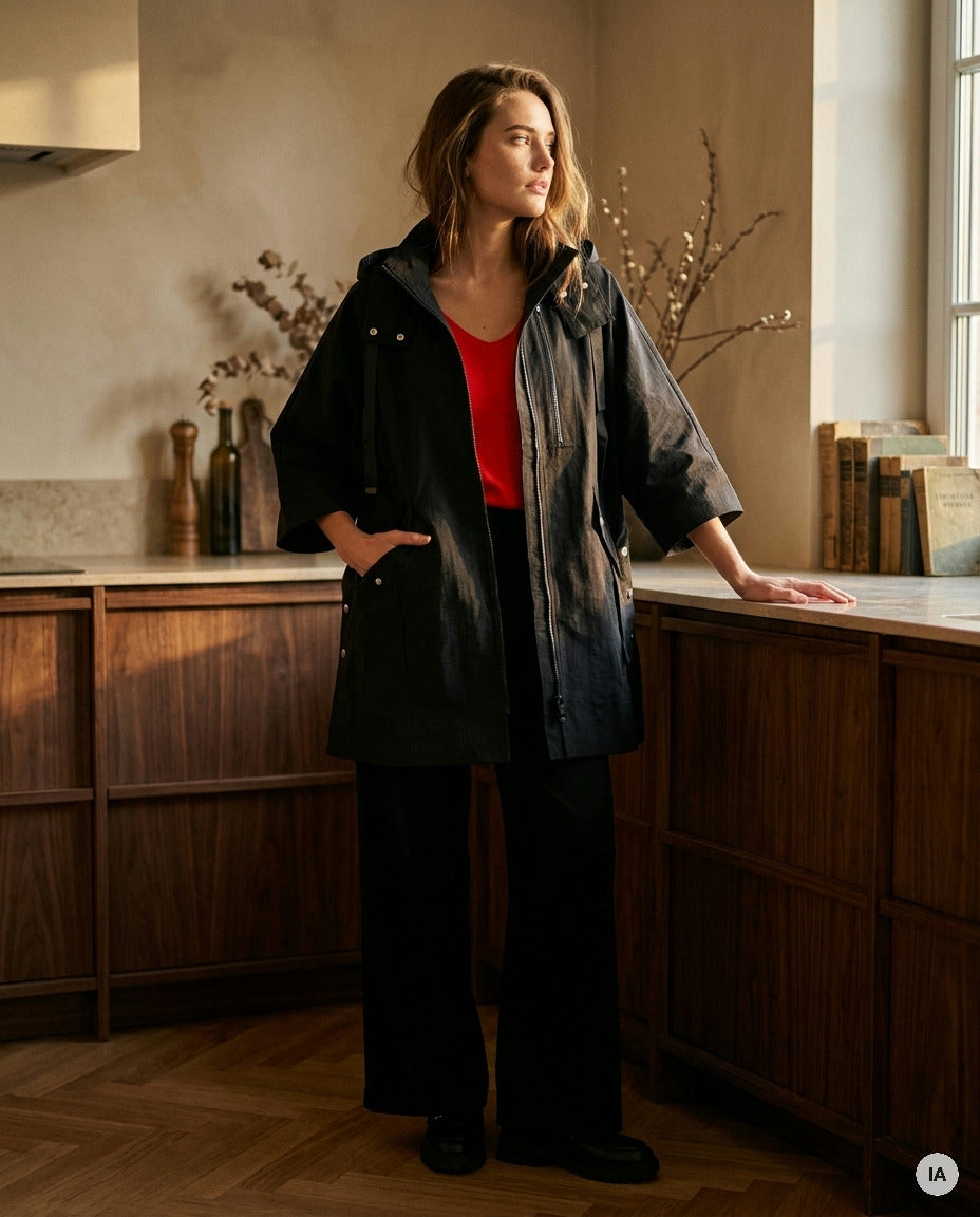 IMPERMÉABLE LENON - MINUIT DOUZE VESTE — Image générée par IA