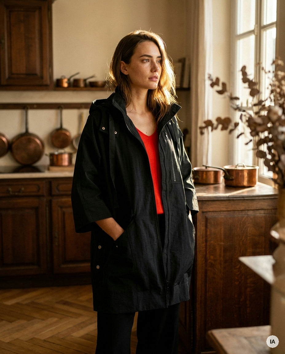 IMPERMÉABLE LENON - MINUIT DOUZE VESTE — Image générée par IA
