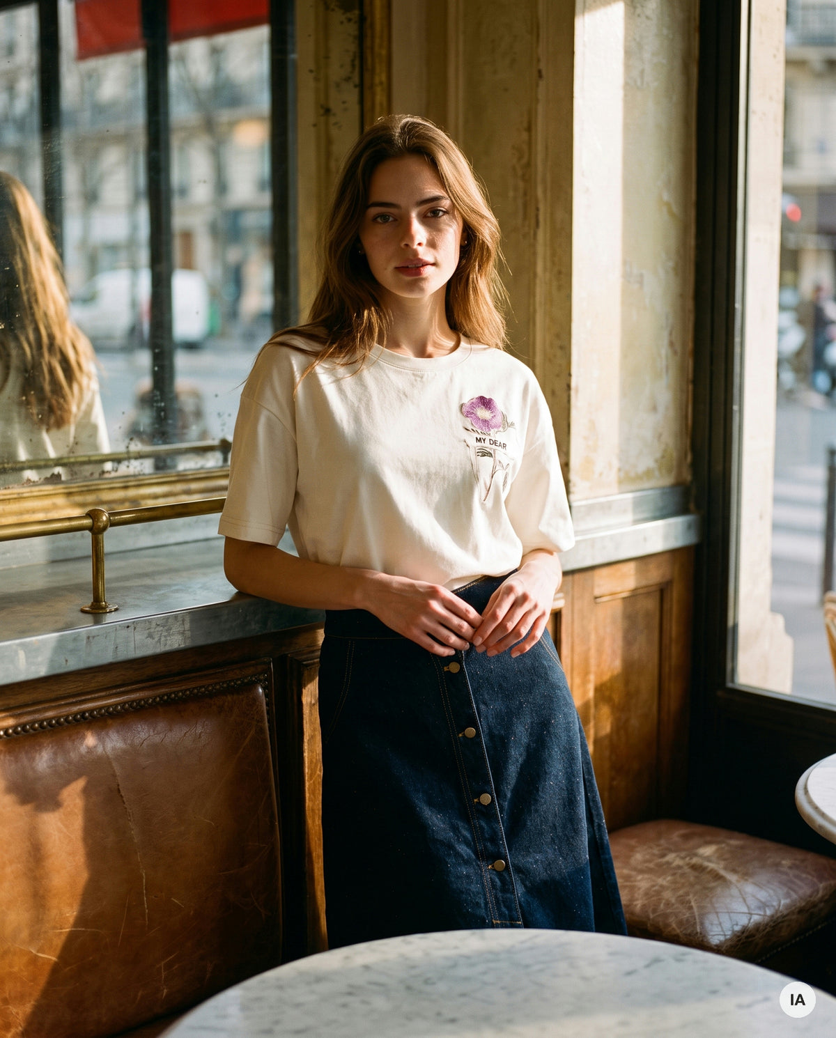 JUPE LEGENDE DARK DENIM - MINUIT DOUZE Jupe — Image générée par IA