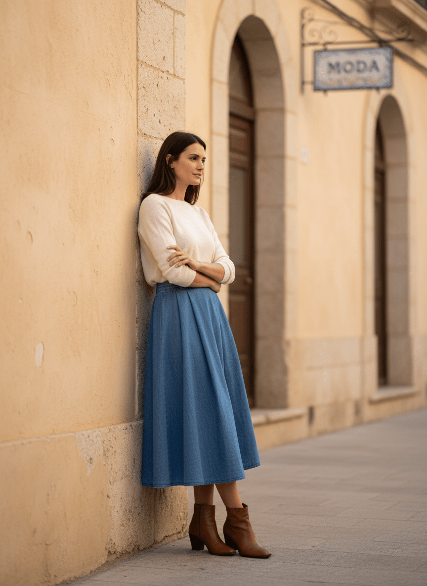 JUPE MELIA LIGHT DENIM - RUE MAZARINE JUPE