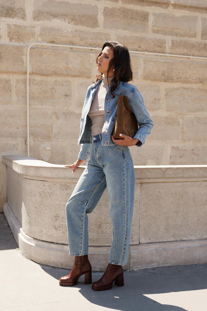 Pantalon Brandy BLEU MOYEN CLAIR - ORAIJE Pantalon