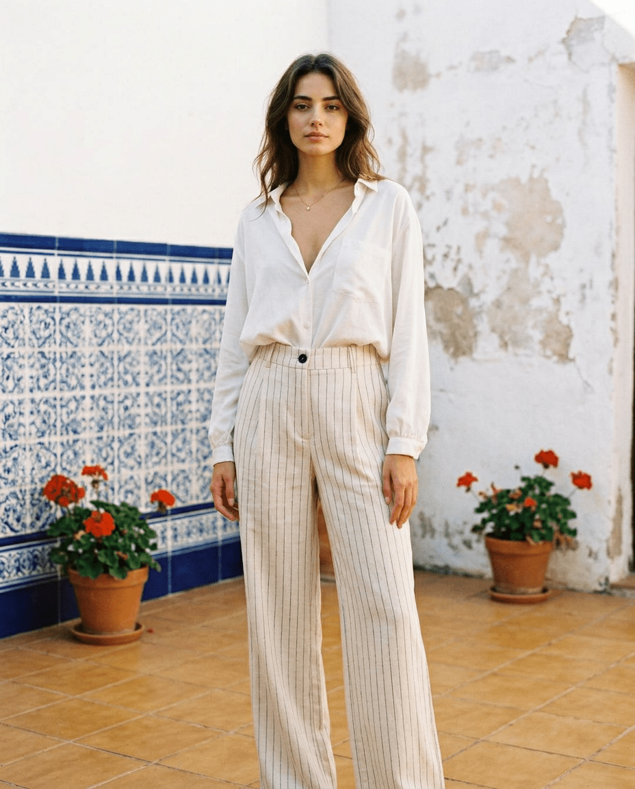 Pantalon Dom IVOIRE - YCOO Pantalon