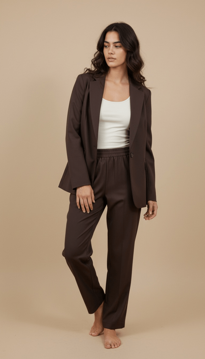 Pantalon Panel CHOCOLAT - OPULLENCE Pantalon