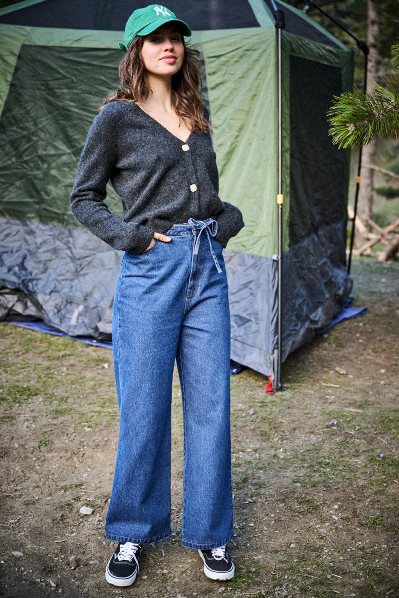 Pantalon Percy DENIM STONE - LAUREPLUSMAX Pantalon