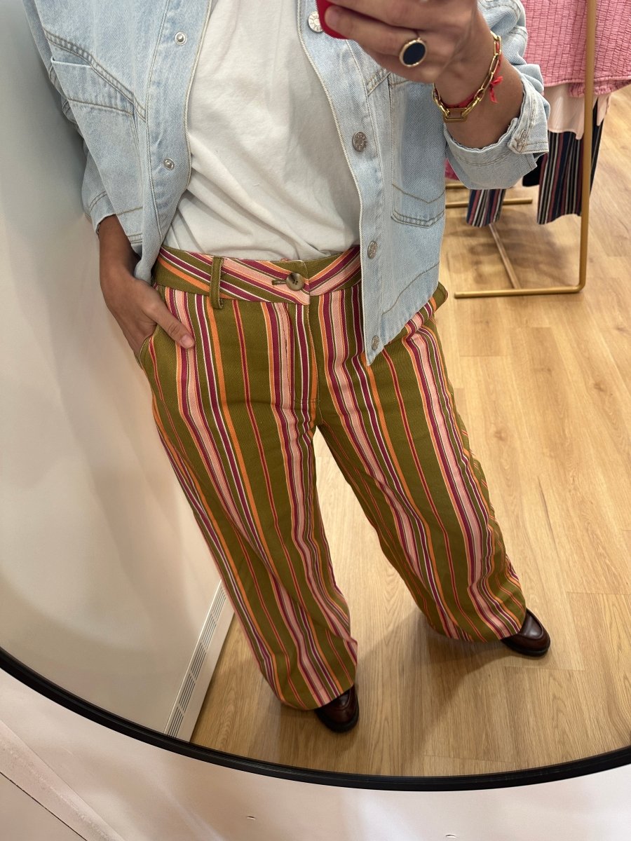PANTALON VICTORINE KAKI - GARANCE PANTALON