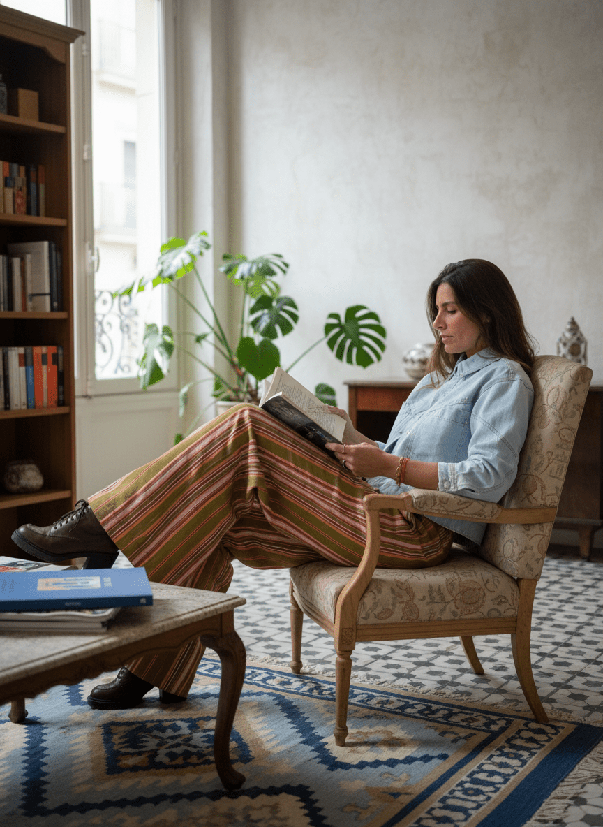 PANTALON VICTORINE KAKI - GARANCE Pantalon