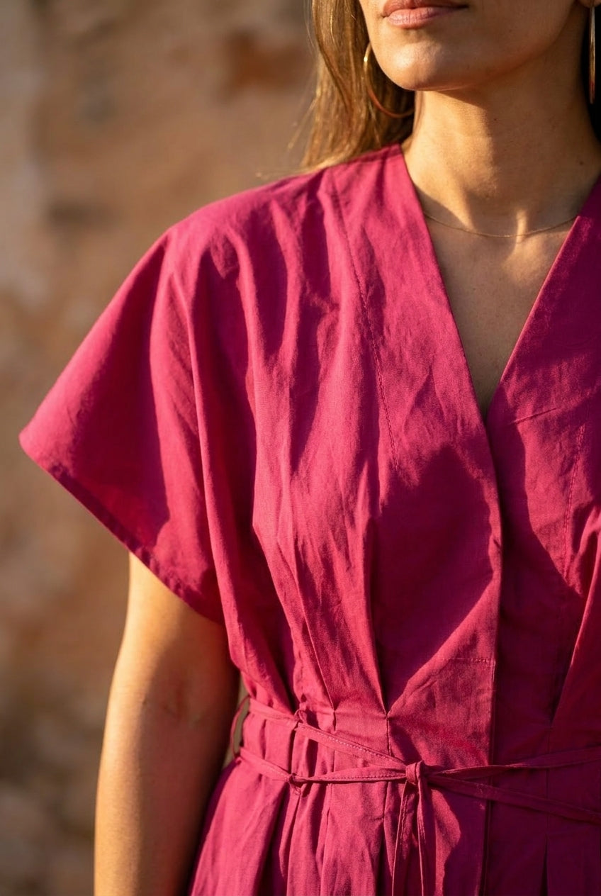 ROBE AMELIE LIE DE VIN - OPULLENCE Robe