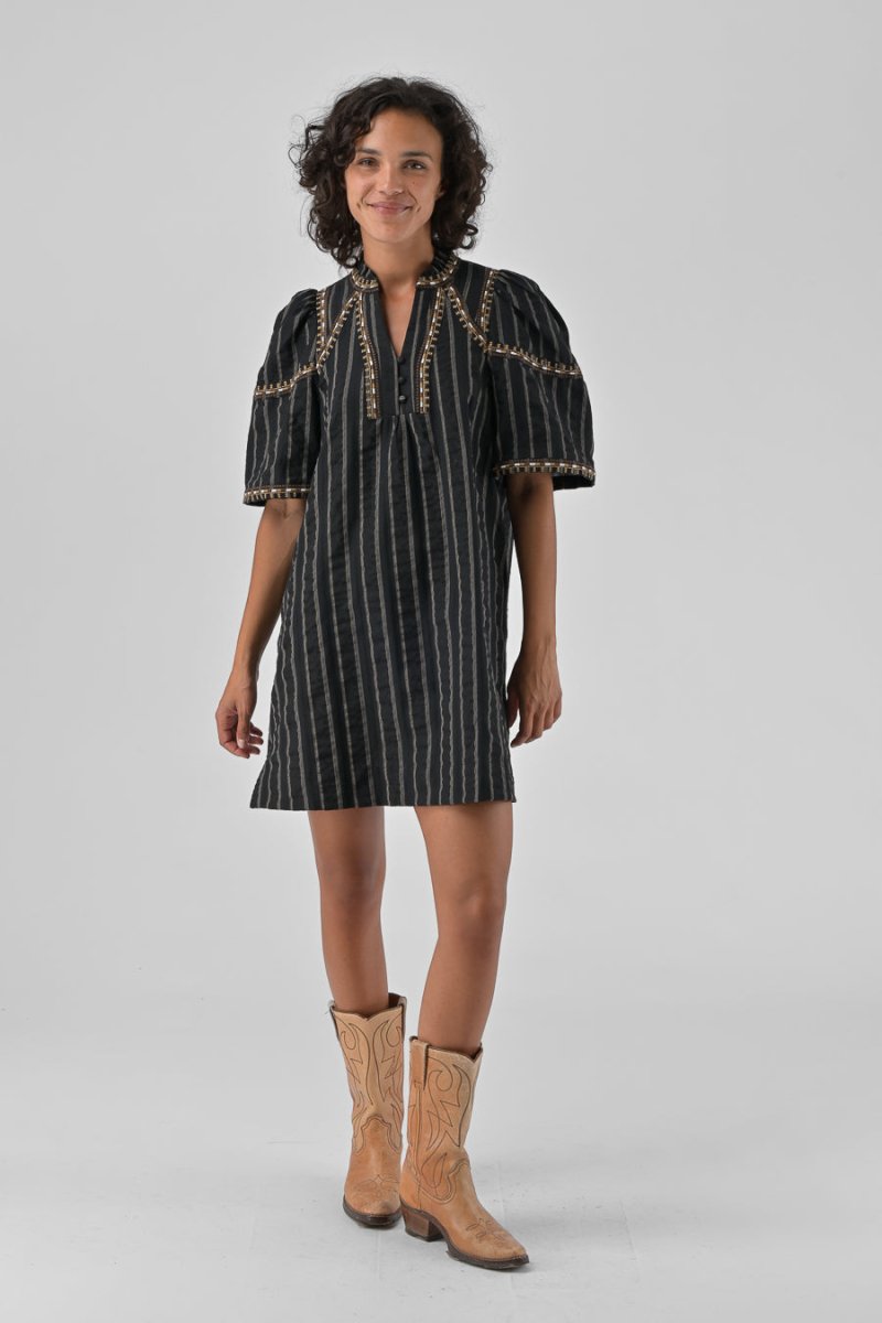 ROBE BRODEE RITA NOIR - ORFEO Robe