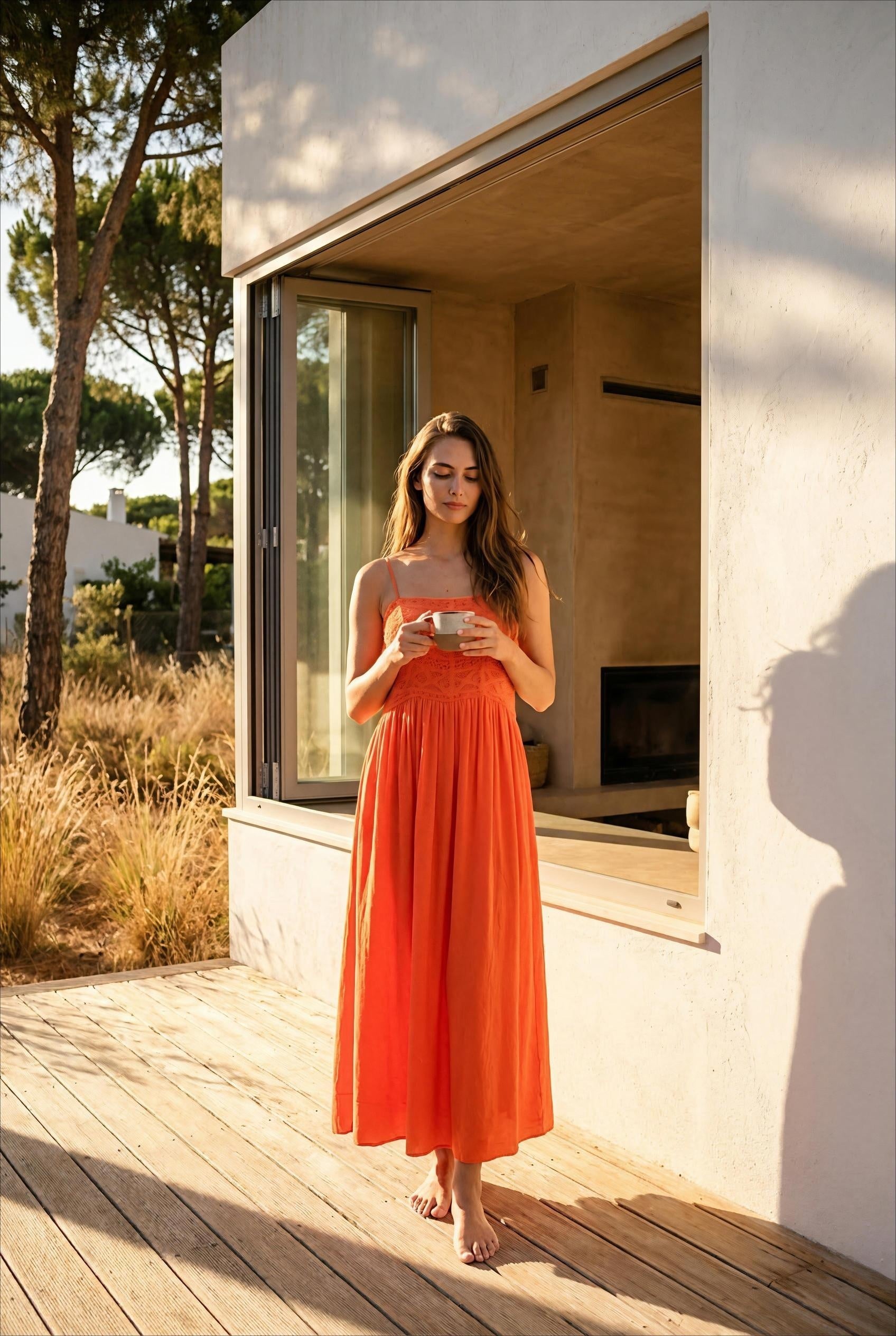 ROBE COCONUT ORANGE - RUE MAZARINE Robe
