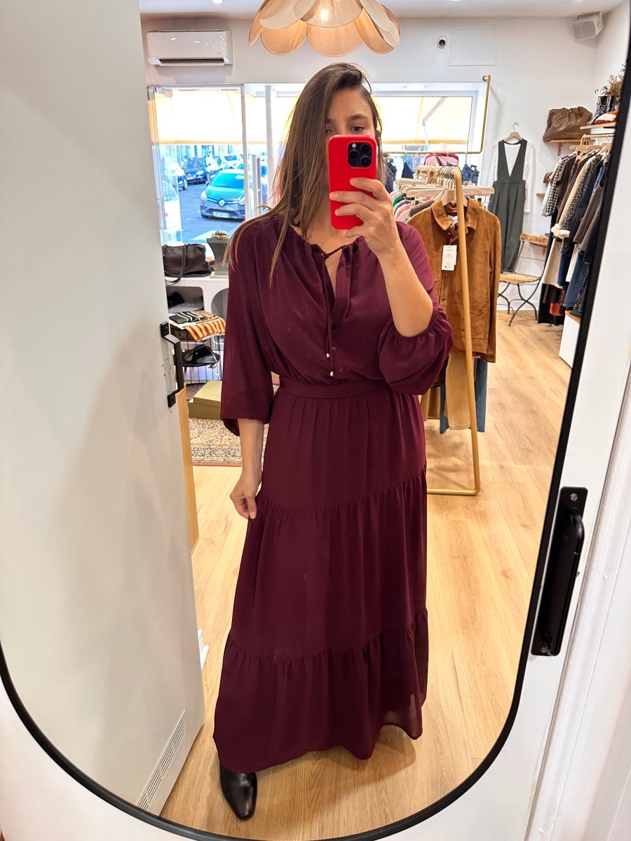 Robe Jodie BORDEAUX - JANE WOOD Robe