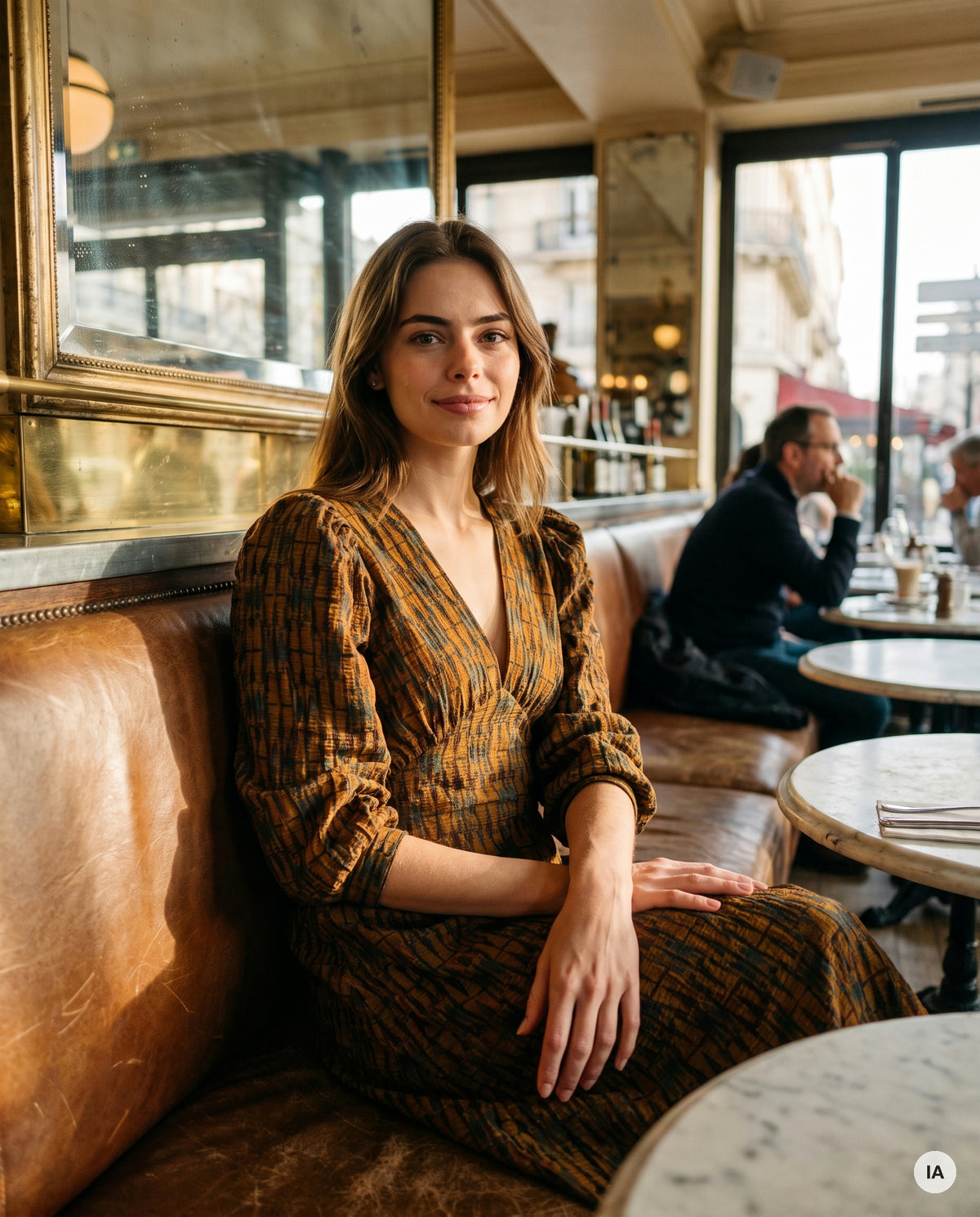 ROBE MANITA JAUNE - RUE DES ABBESSES Robe — Image générée par IA