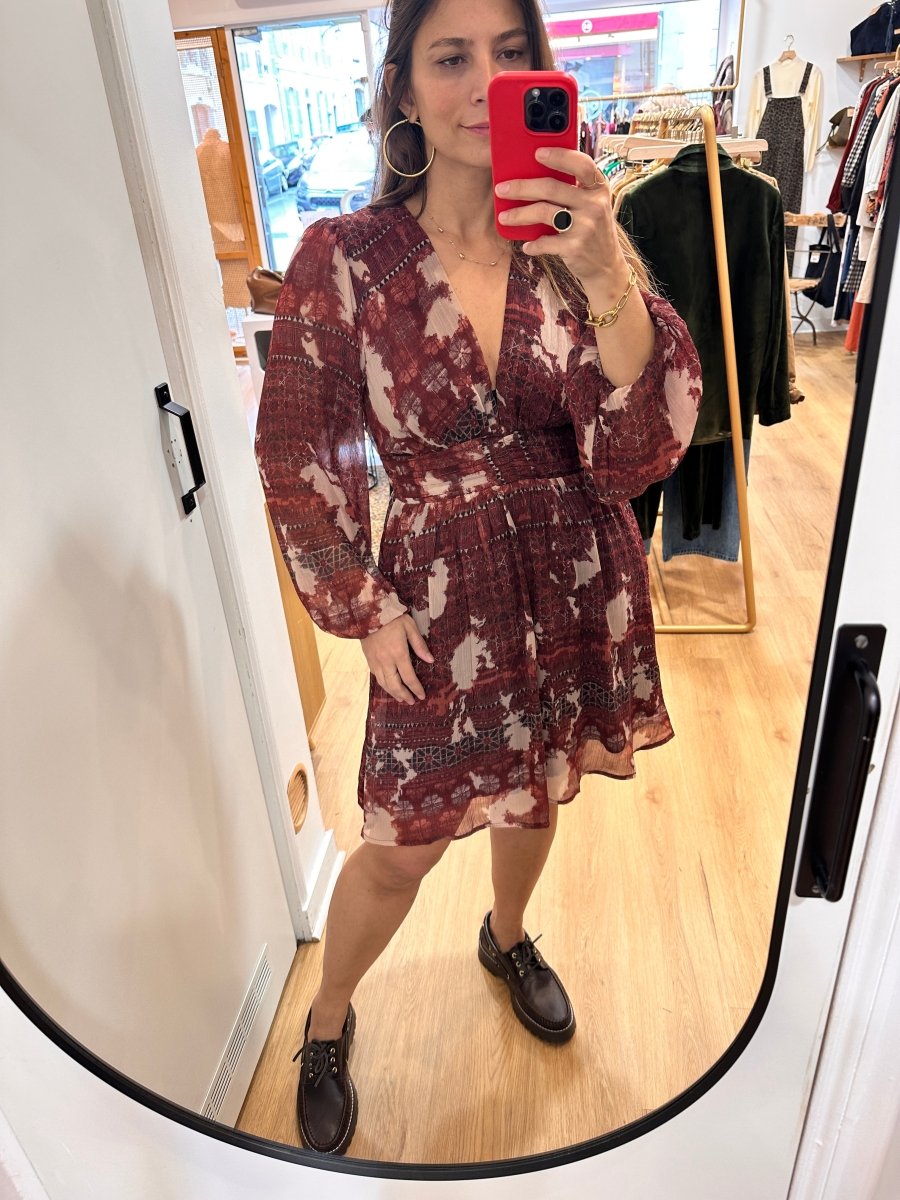 Robe Perrine BORDEAUX3 - YCOO Robe