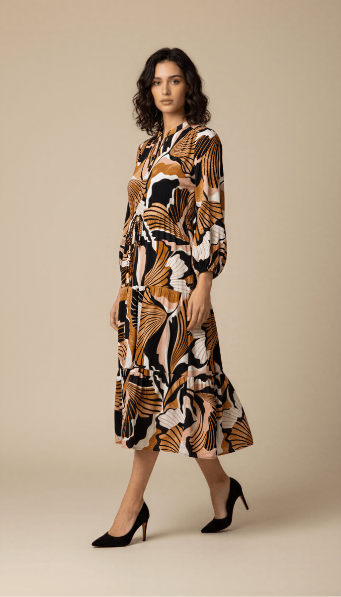 Robe Rica NOIR MOUTARDE - RUE DES ABBESSES Robe