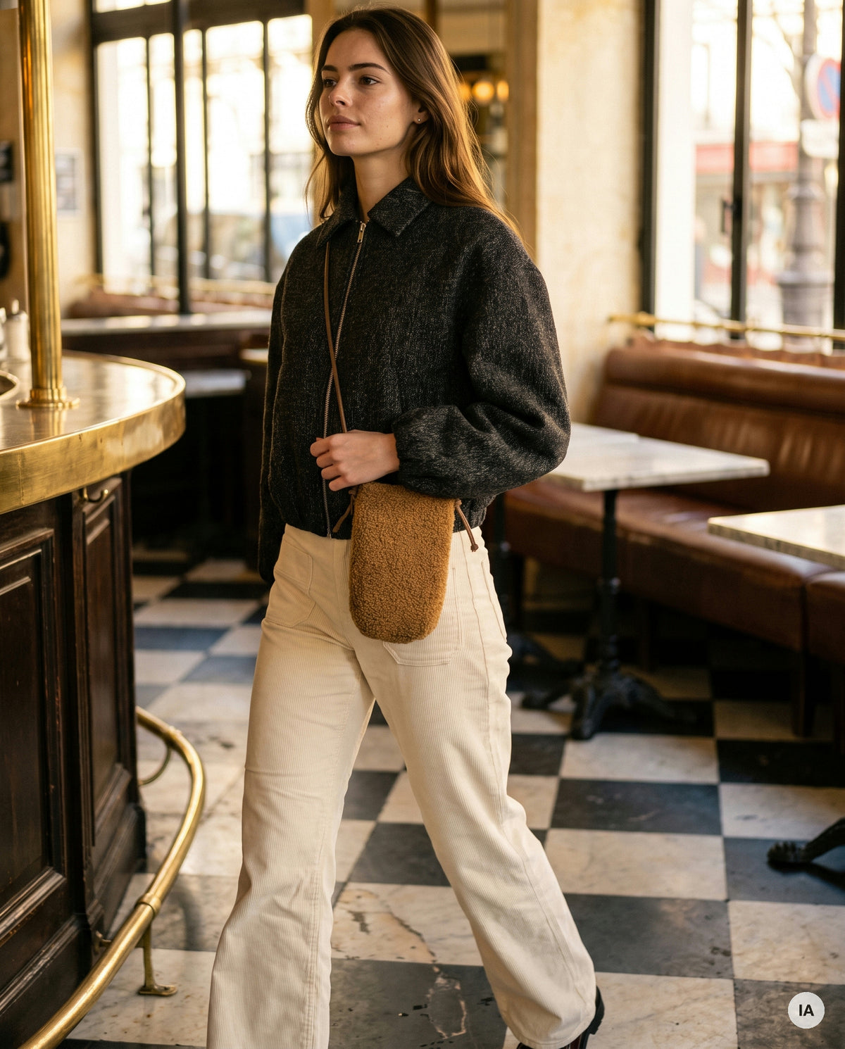 SAC GINA CAMEL - ORFEO Sac à main — Image générée par IA