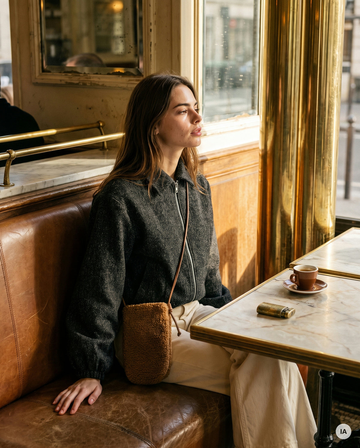 SAC GINA CAMEL - ORFEO Sac à main — Image générée par IA