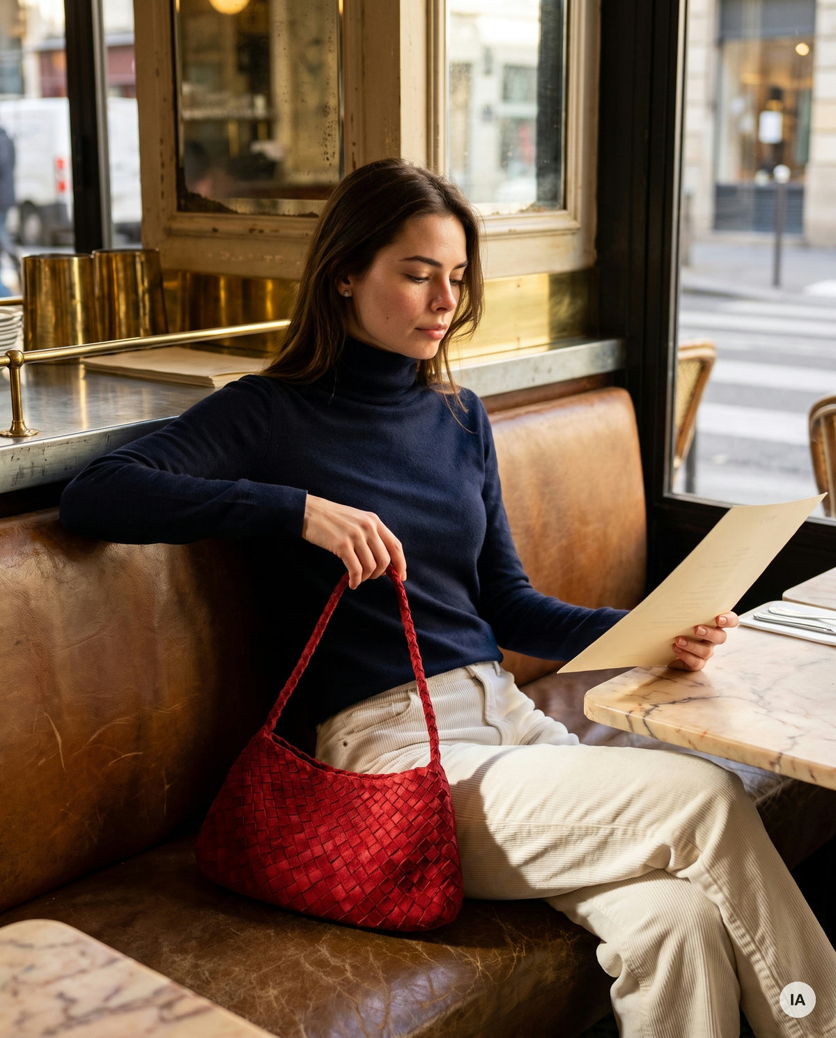 SAC GUSTAVE ROUGE - CINNAMON Sac à main — Image générée par IA