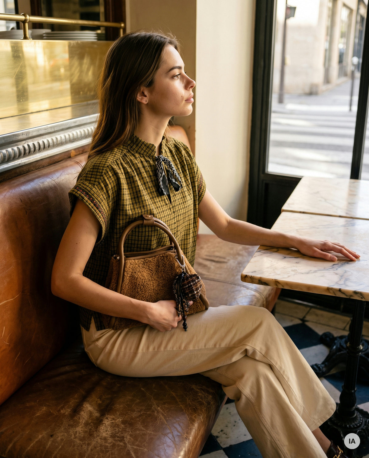 SAC MILO CAMEL - ORFEO Sac à main — Image générée par IA