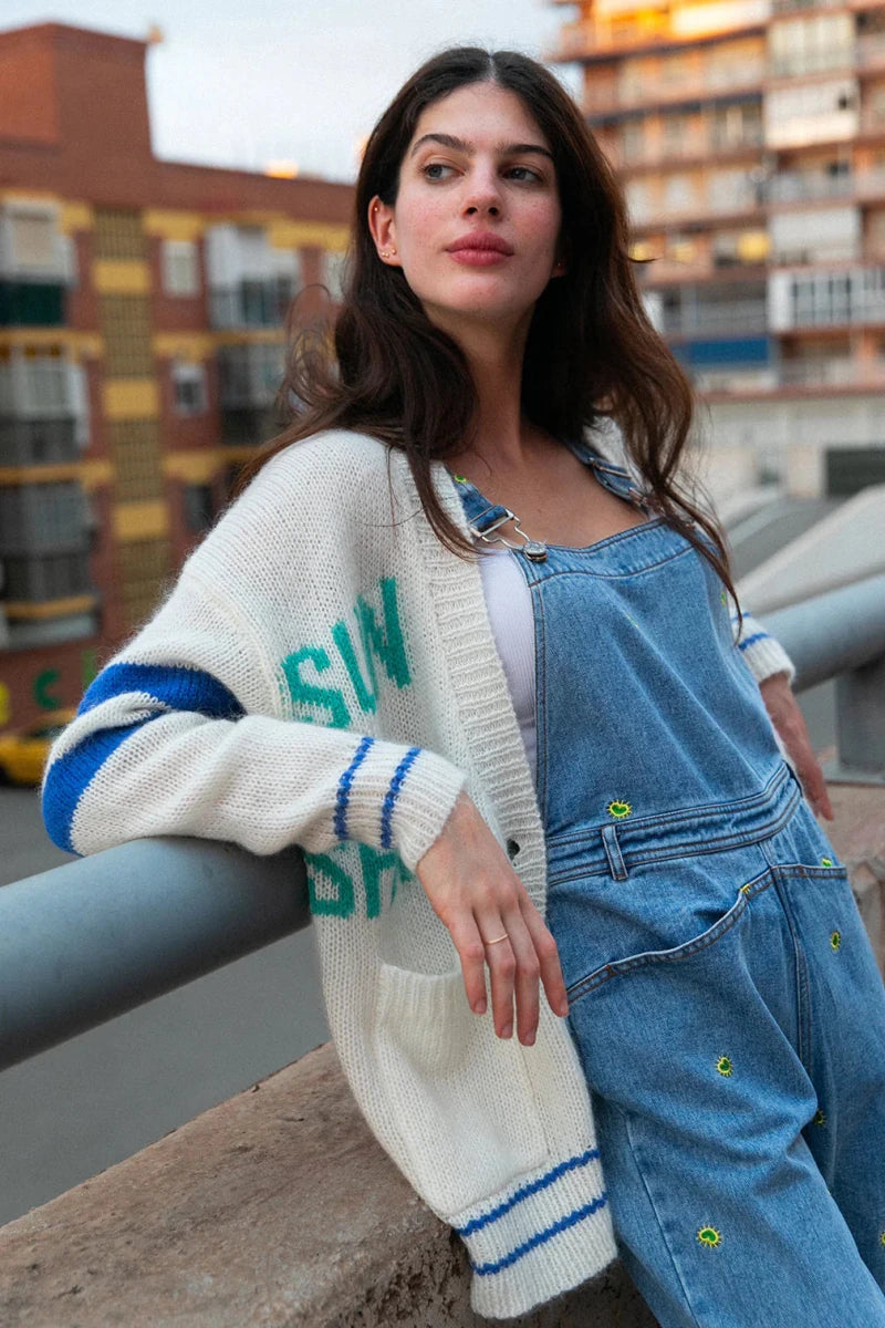 Salopette en Jeans Oguste DENIM BRODERIE RIO - LAUREPLUSMAX Combinaison