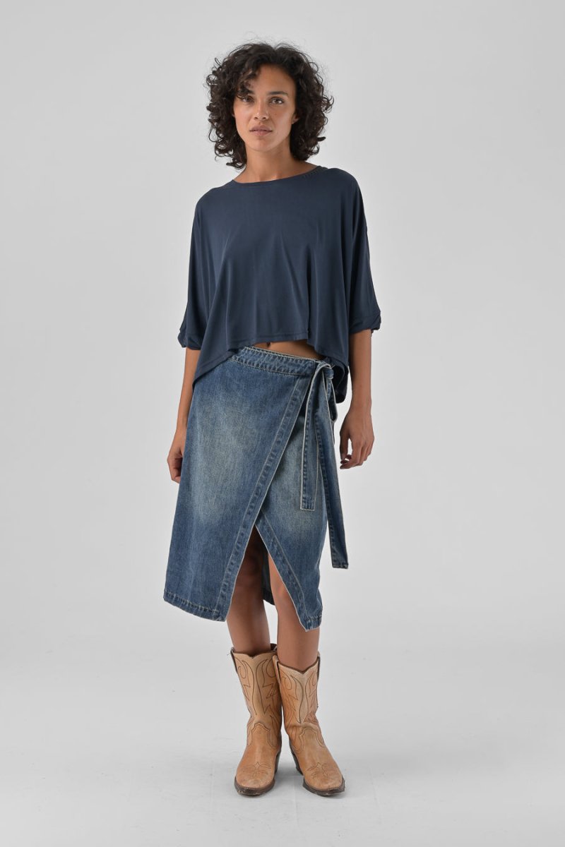 T - SHIRT AMANDINE Navy - ORFEO T - SHIRT