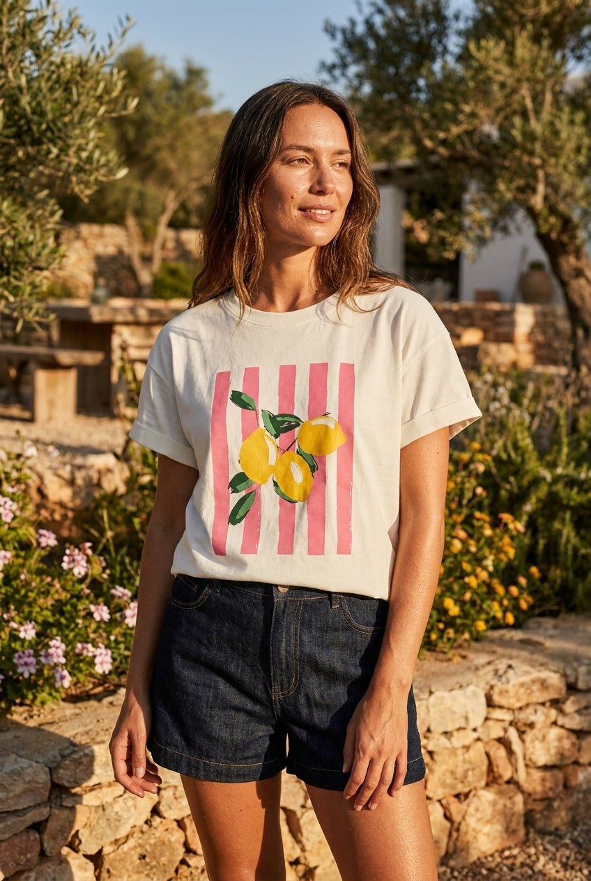 T-SHIRT CITRON - CHARLIOR Top