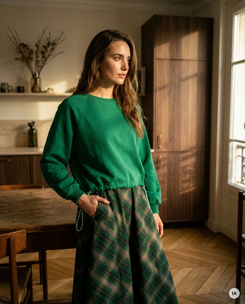 T-SHIRT TENDER VERT - MINUIT DOUZE T-SHIRT — Image générée par IA