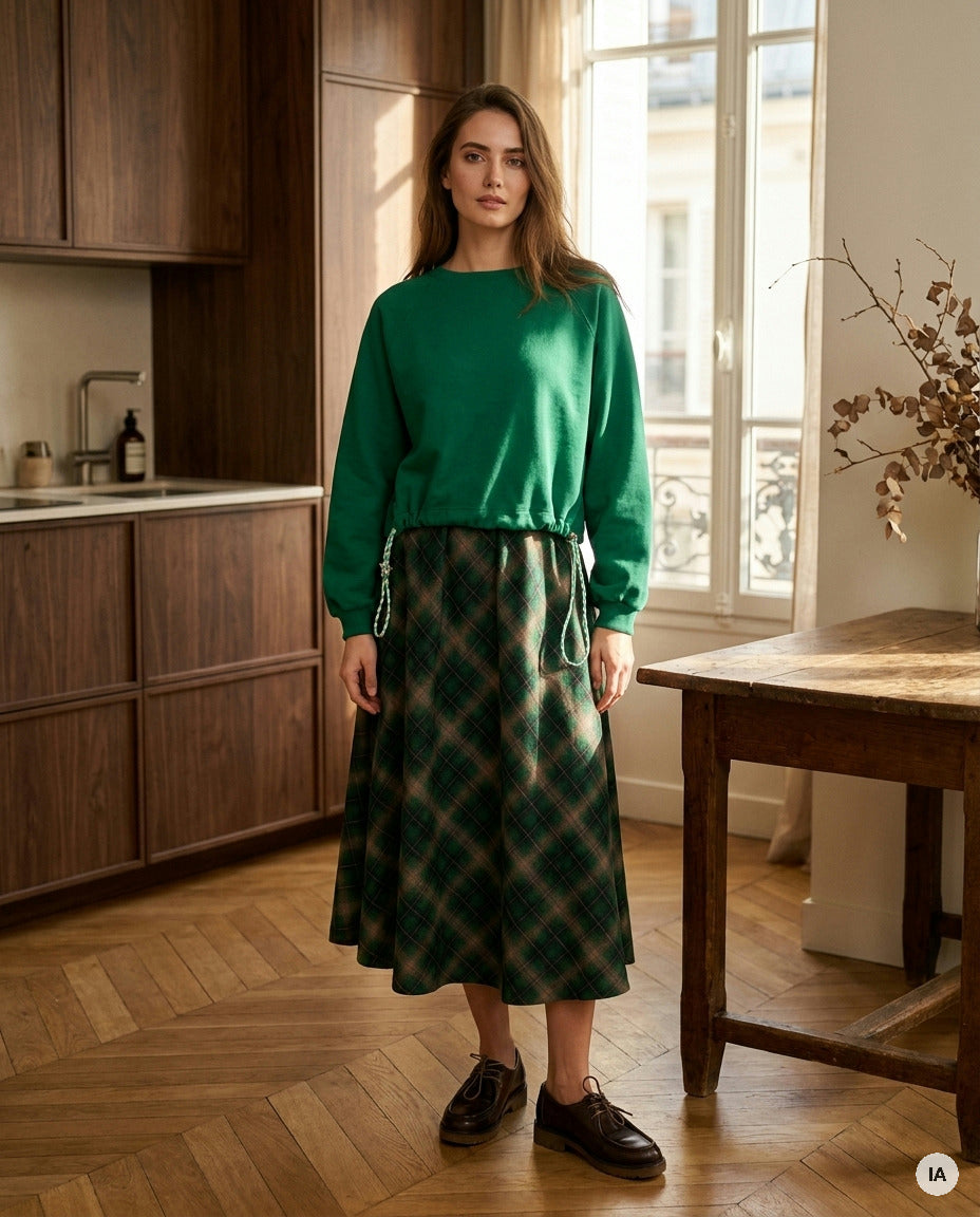 T-SHIRT TENDER VERT - MINUIT DOUZE T-SHIRT — Image générée par IA