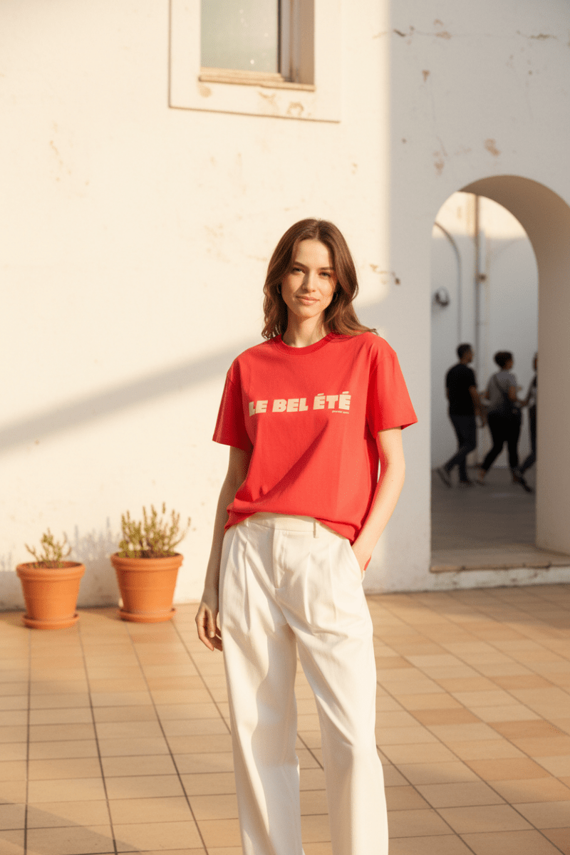 TEE SHIRT BEL ÉTÉ ROUGE - GARANCE T - SHIRT
