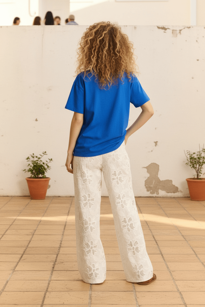 TEE SHIRT SOLEIL BLEU ELECTRIQUE - GARANCE T - SHIRT