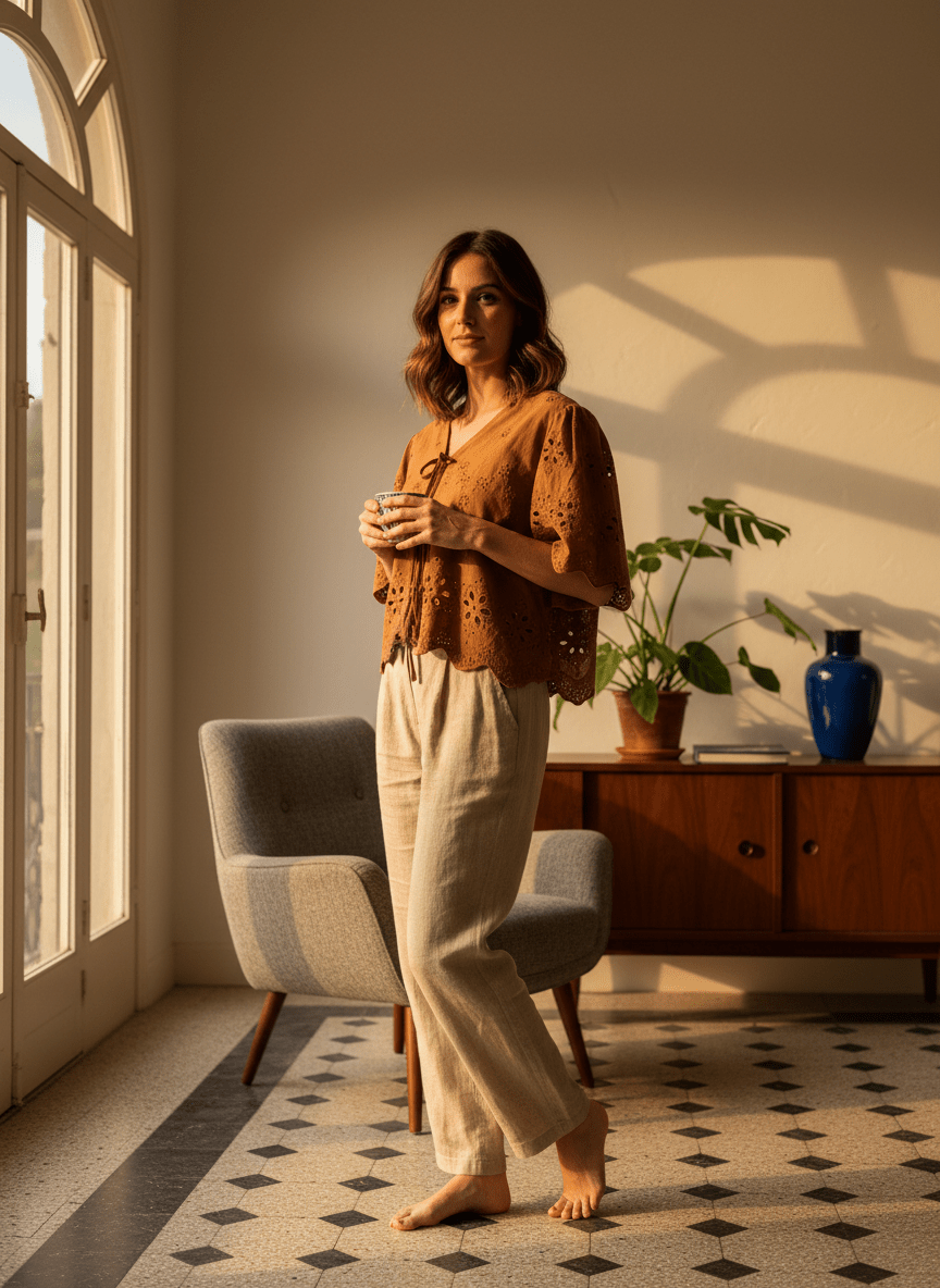 TOP BELLA BROWN - SEEUSOON Top