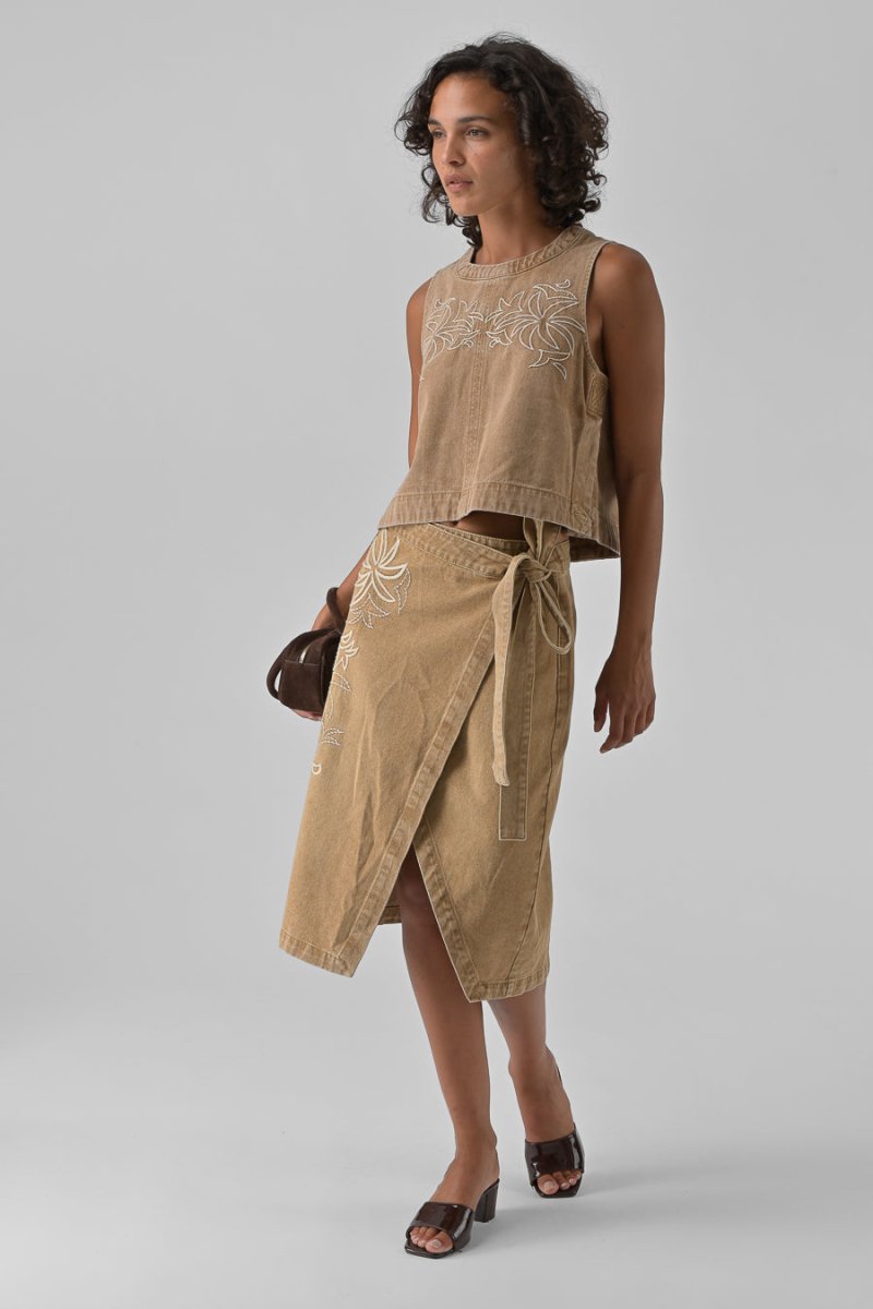 TOP MILLIE BEIGE - ORFEO TOP