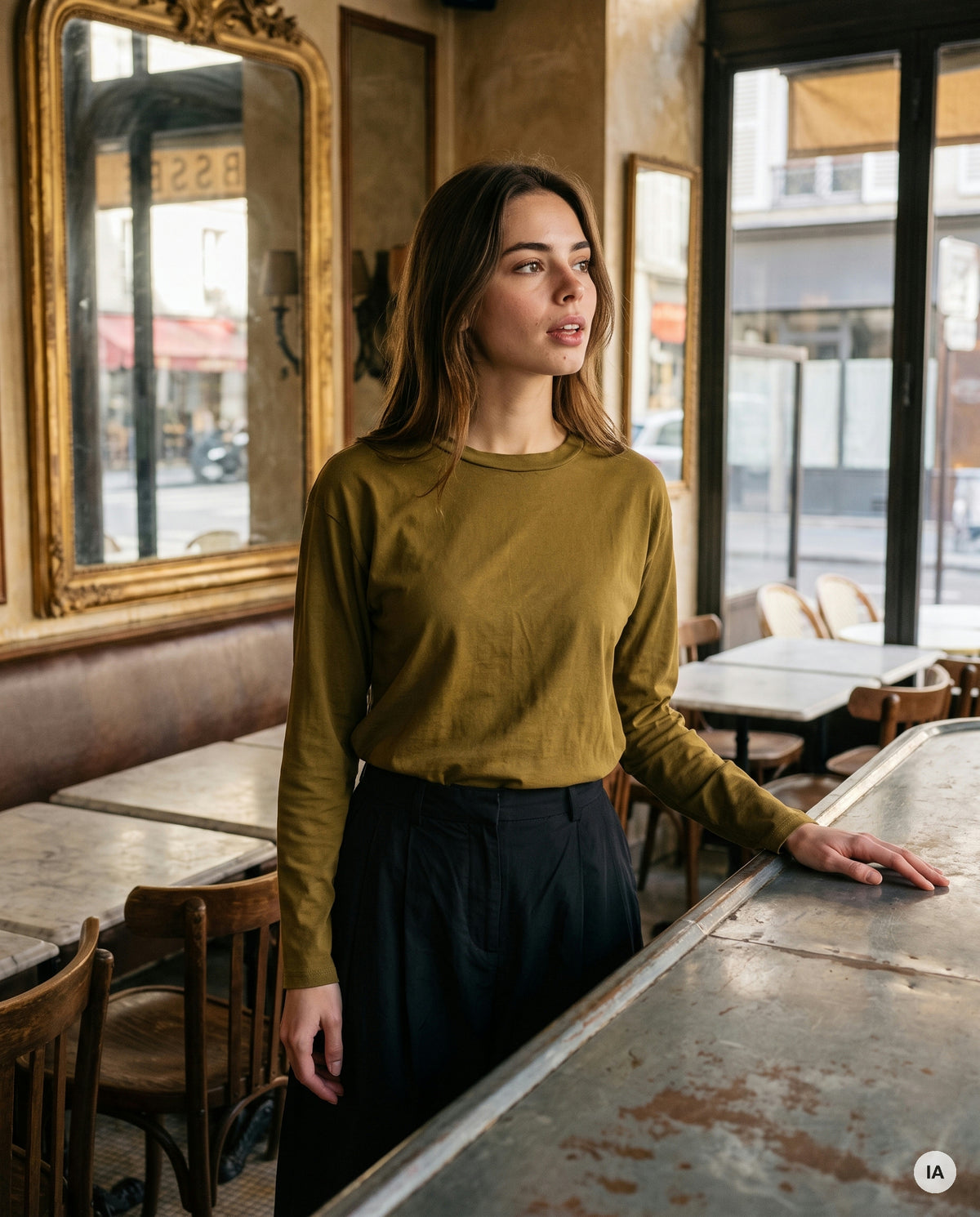 TSHIRT ENVIE VERT - W STUDIO Top — Image générée par IA