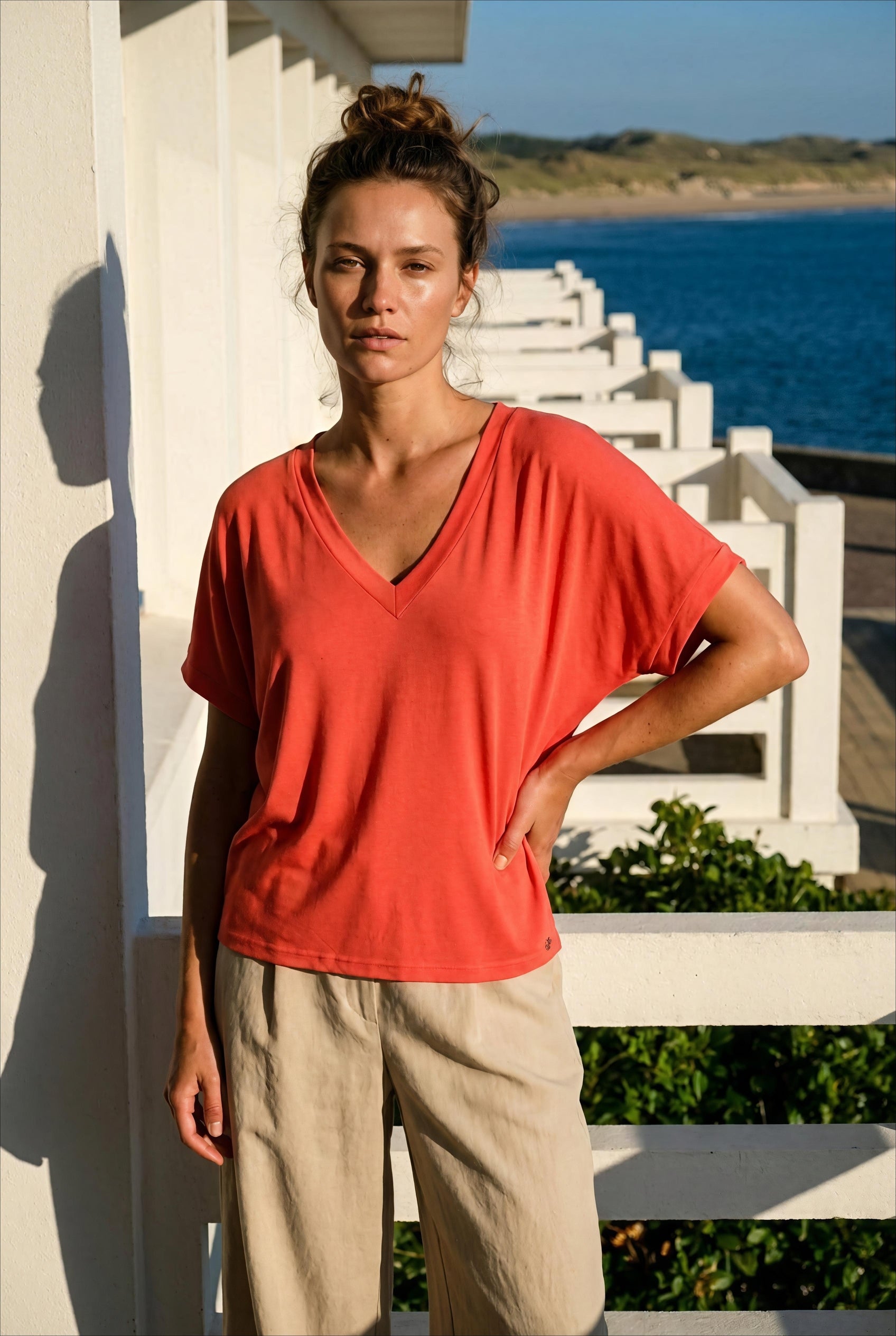 TSHIRT RAJOR ORANGE - ADORE Top