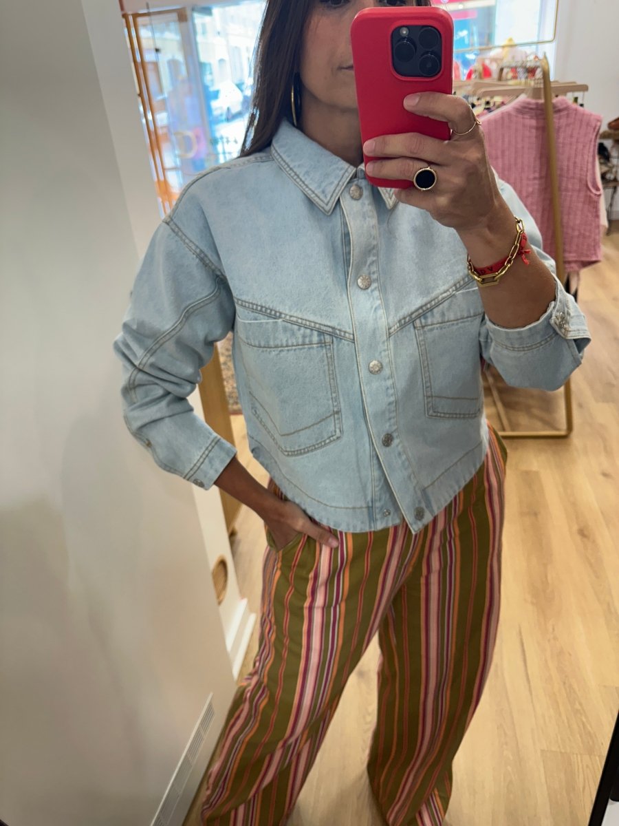 VALO DENIM BLEU - LAUREPLUSMAX Veste