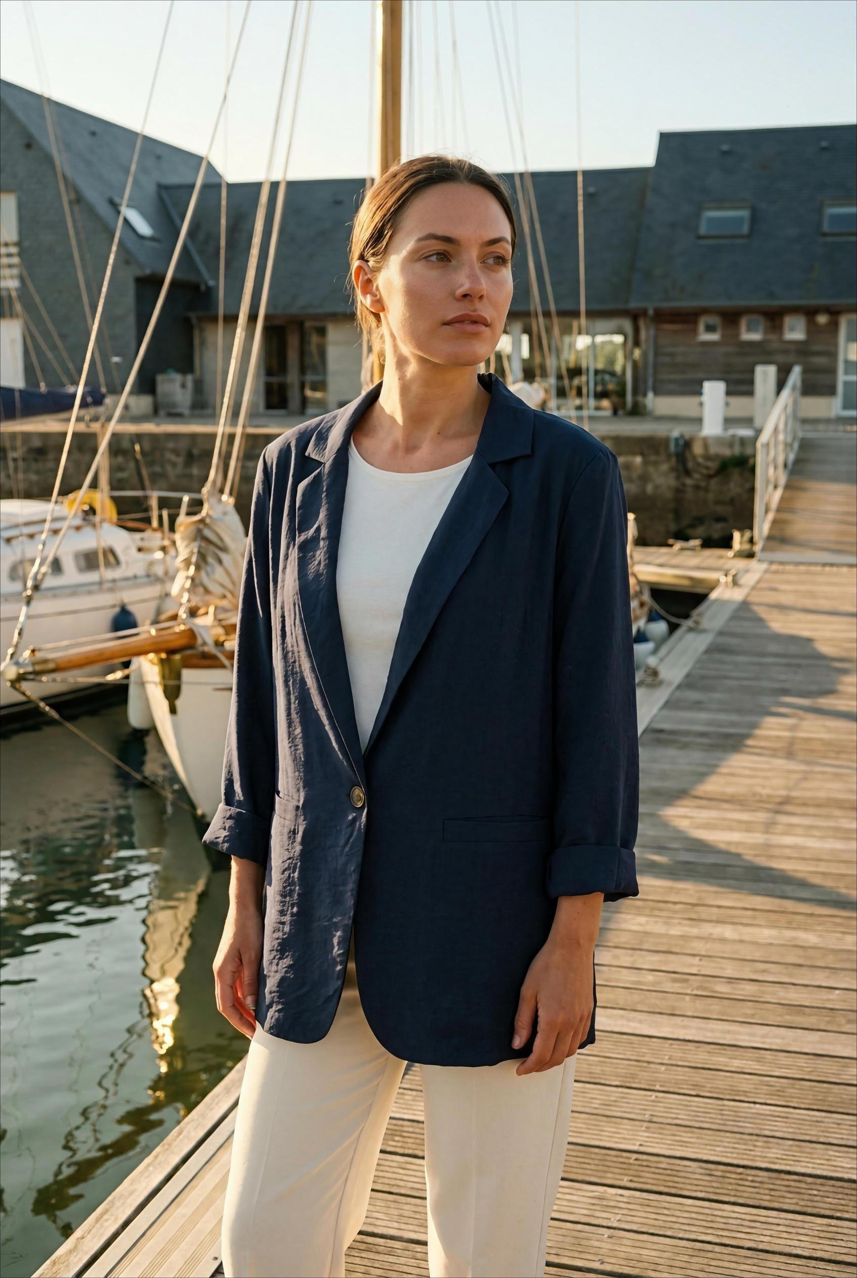 VESTE ANGELA MARINE - YCOO Veste