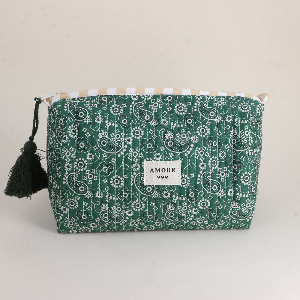 Estuche grande - bonitos motivos y AMOR con 3 corazones