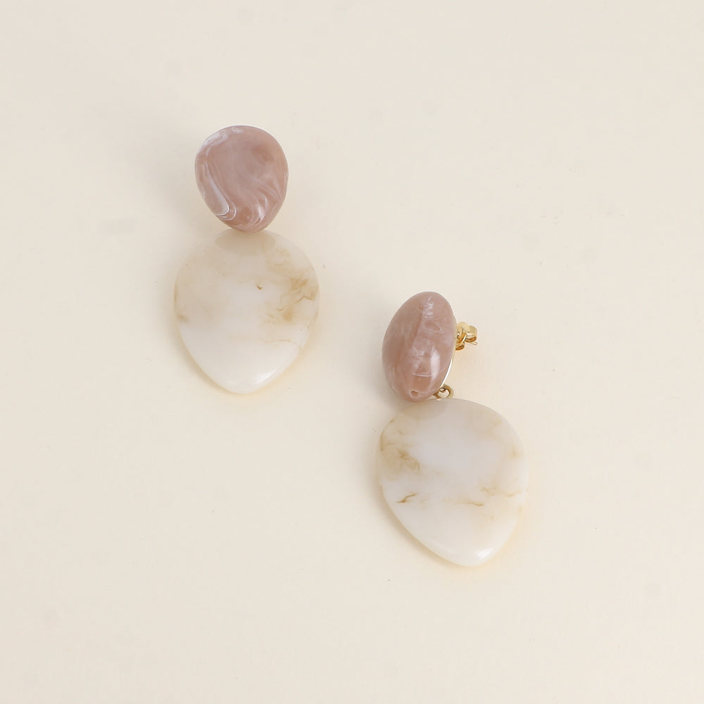 Aretes colgantes Orphéa - 2 piezas de resina