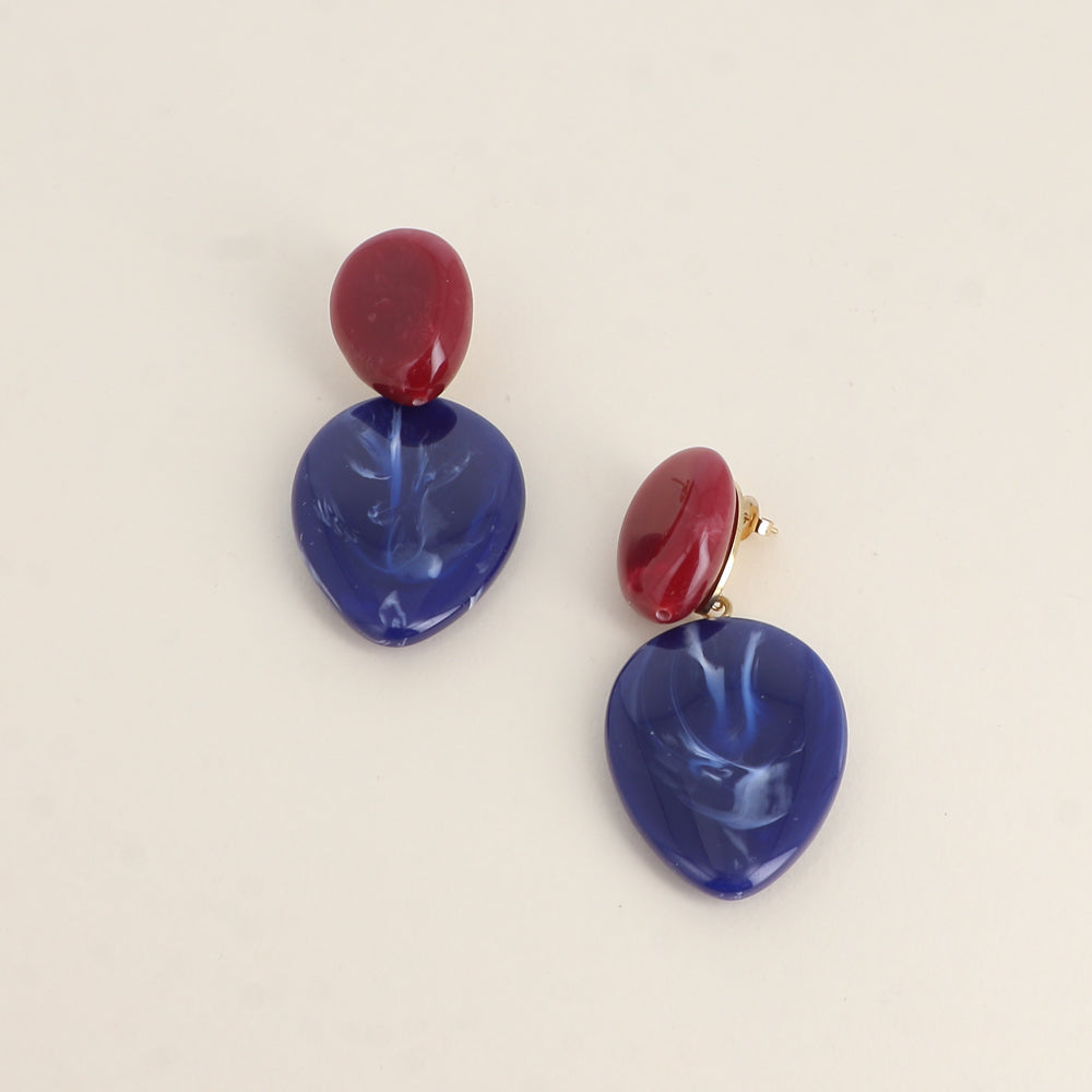 Aretes colgantes Orphéa - 2 piezas de resina