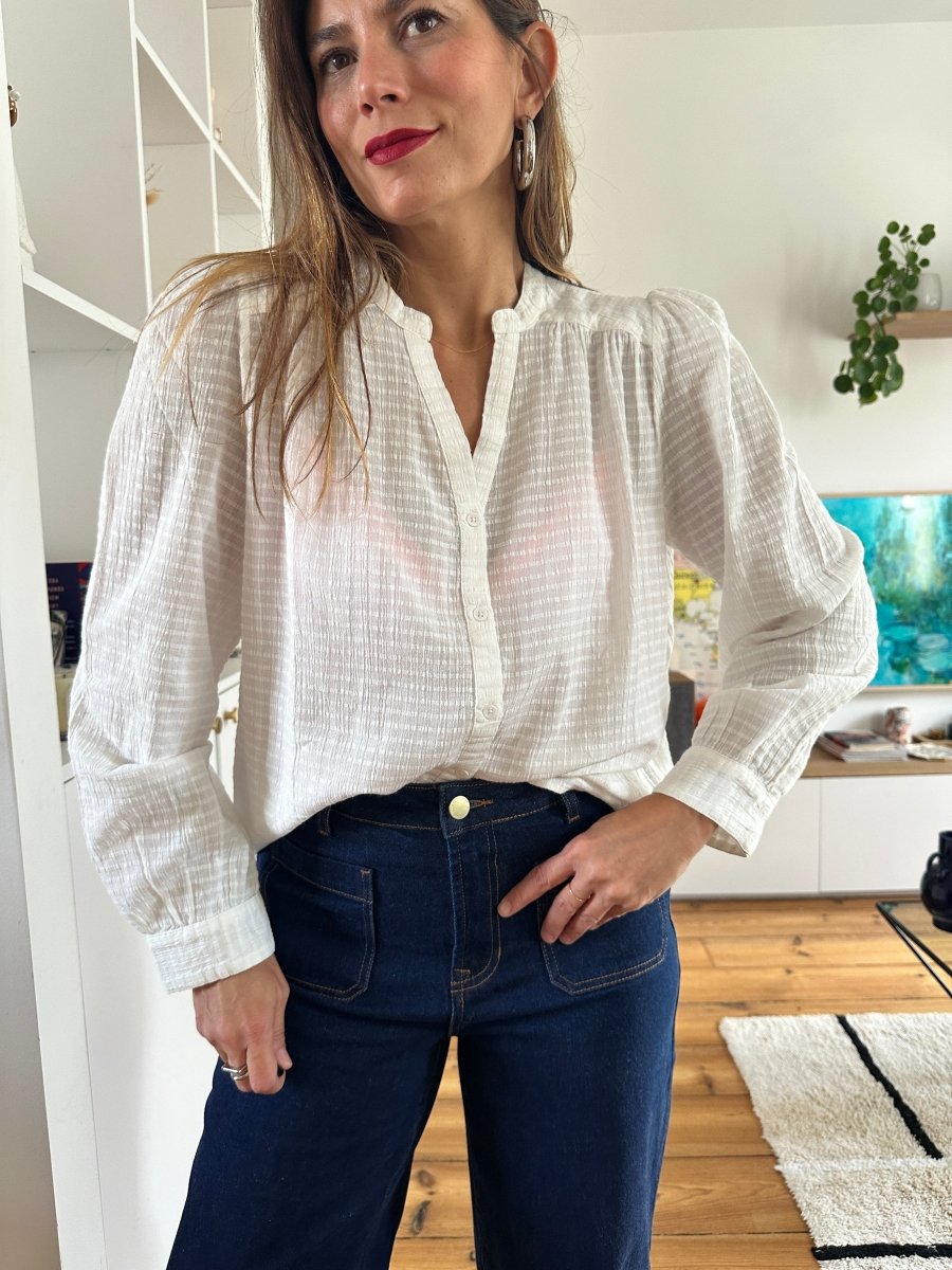 Blouse Bailey BLANC - LA PETITE ETOILE Top