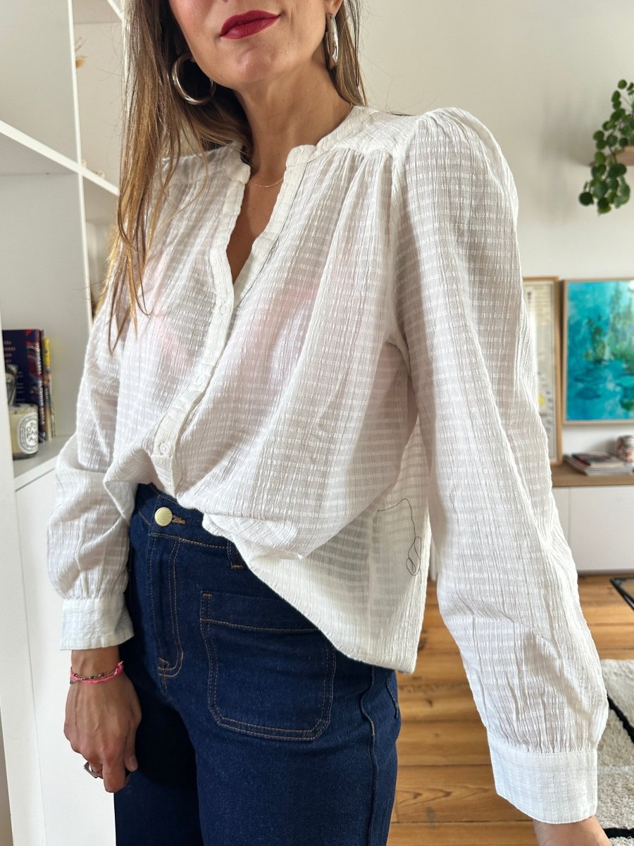 Blouse Bailey BLANC - LA PETITE ETOILE Top