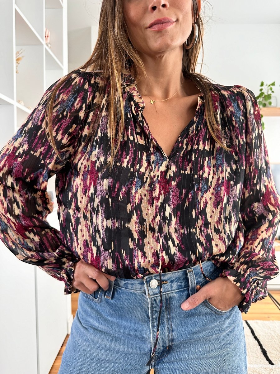 Blouse Lana NOIR - YCOO Top pour femme