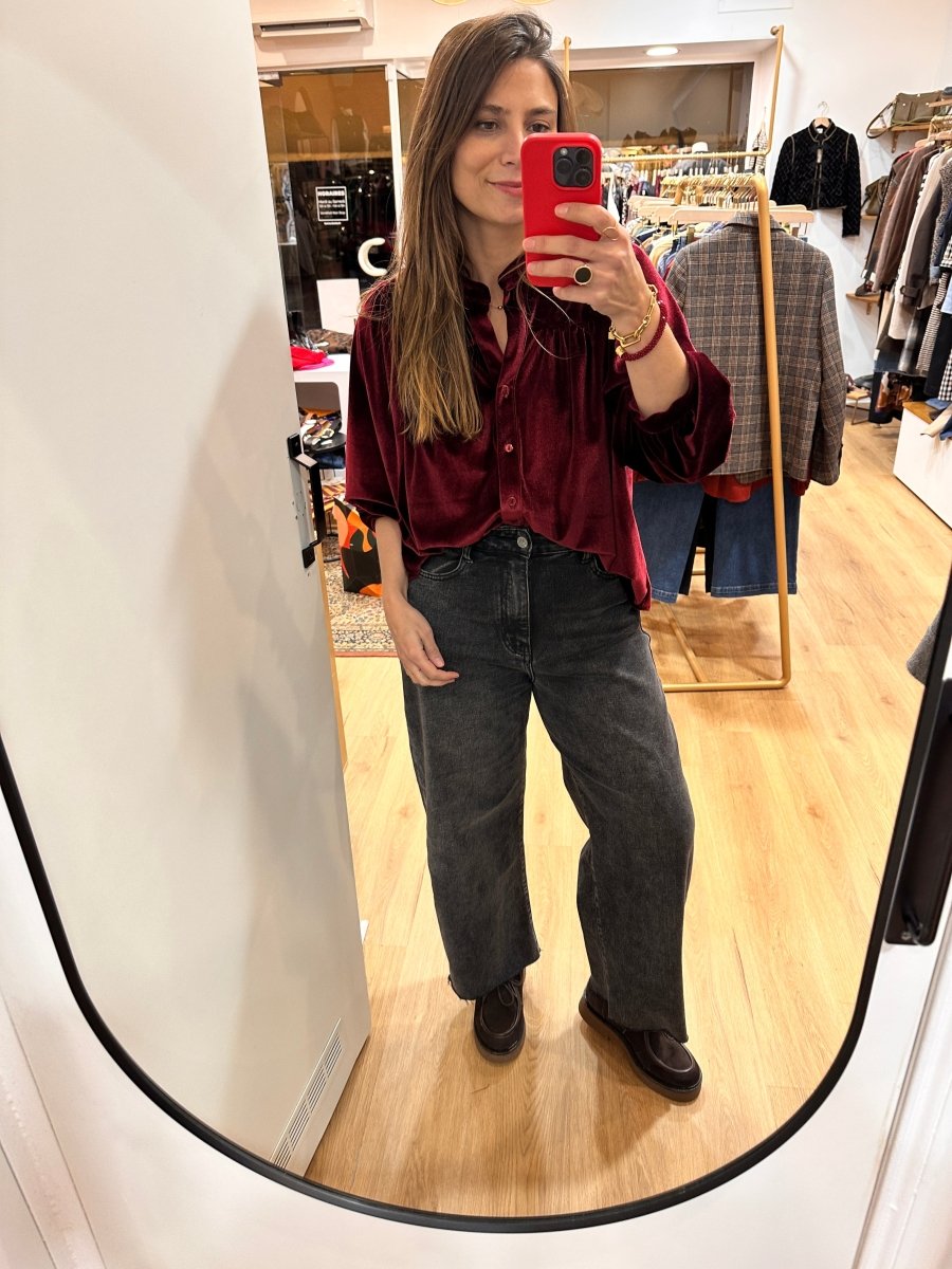 Blouse Louise BORDEAUX - RUE DES ABBESSES Top